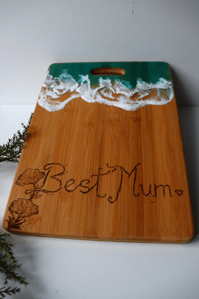 "Best Mum" Bamboo Chopping Board
