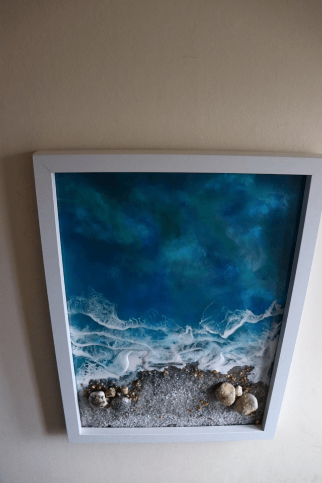 Beach Resin Art