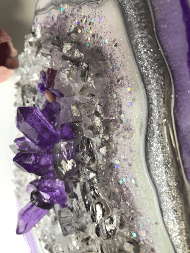 Amethyst Geode resin