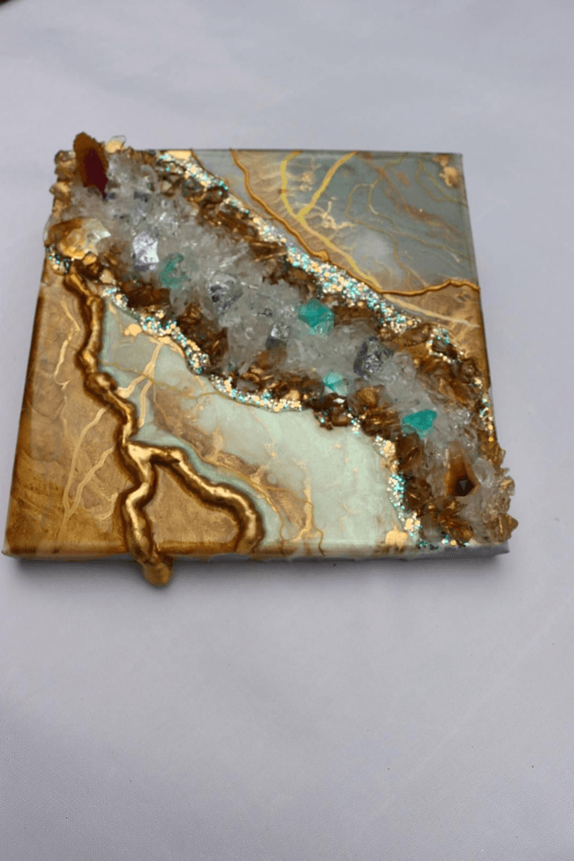 Gold Veins Geode