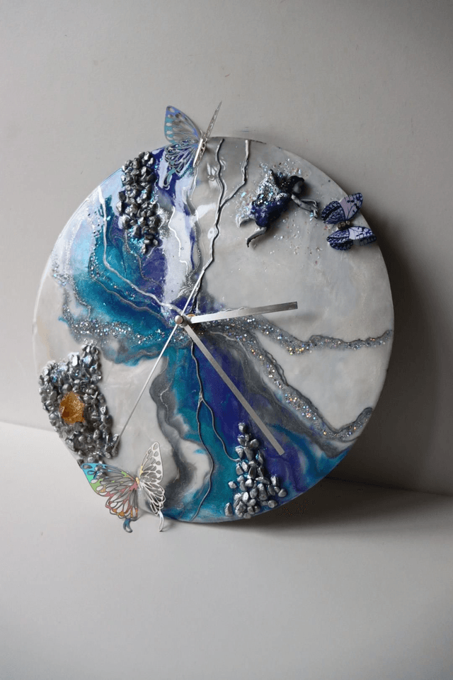 Fairy Resin Clock