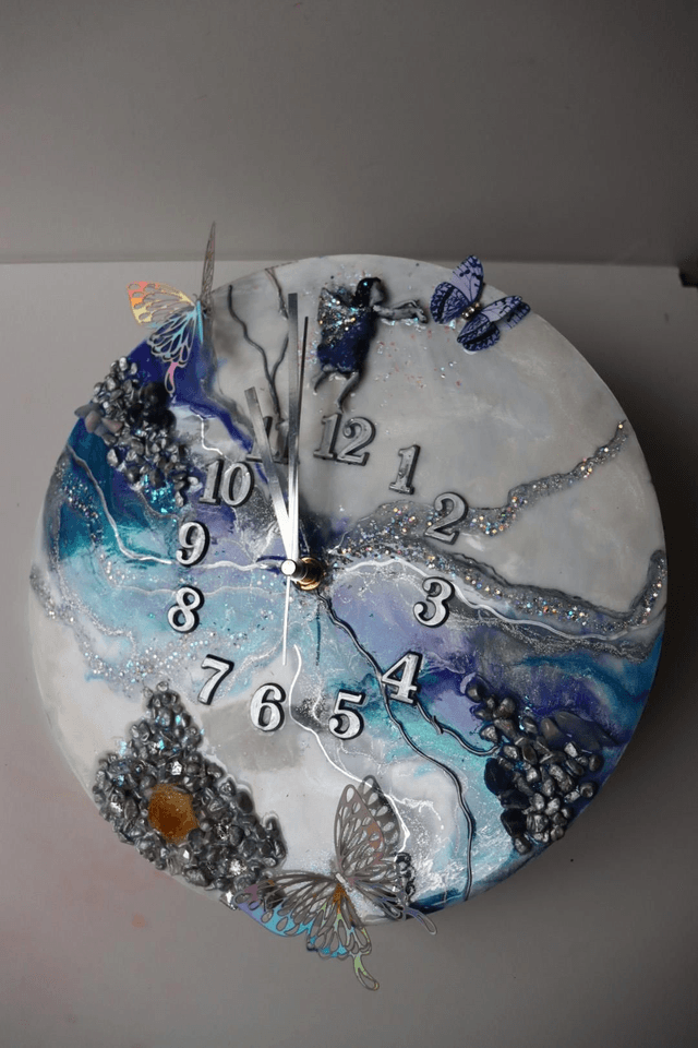 Fairy Resin Clock