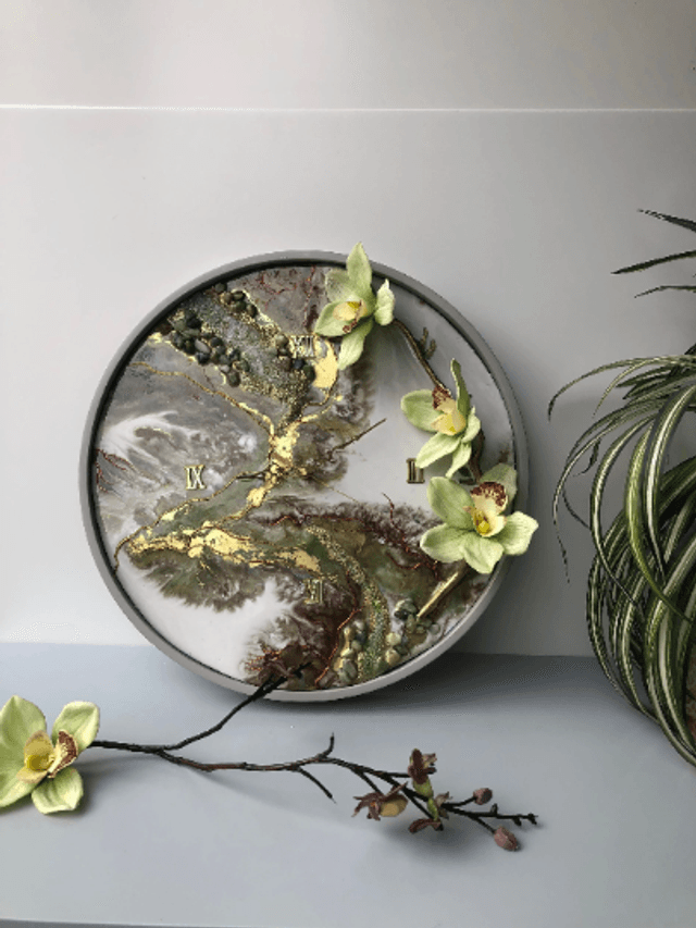 Orquídea Wall clock