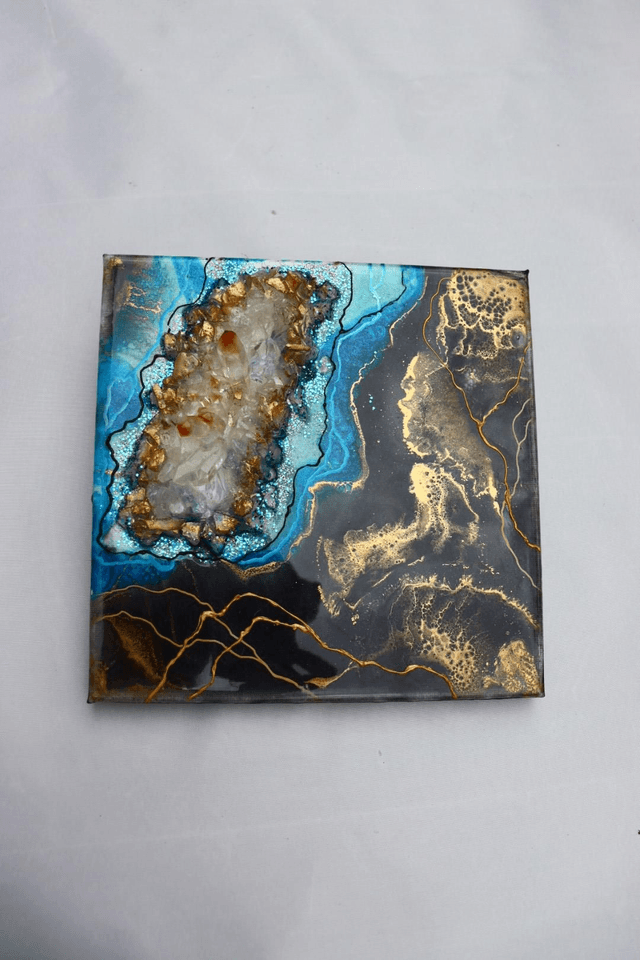 Blue Galaxy Geode