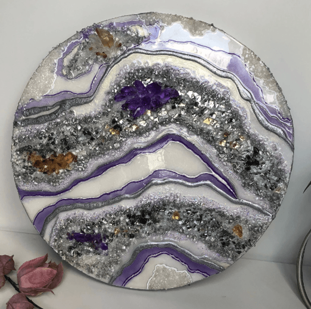 Amethyst Geode resin