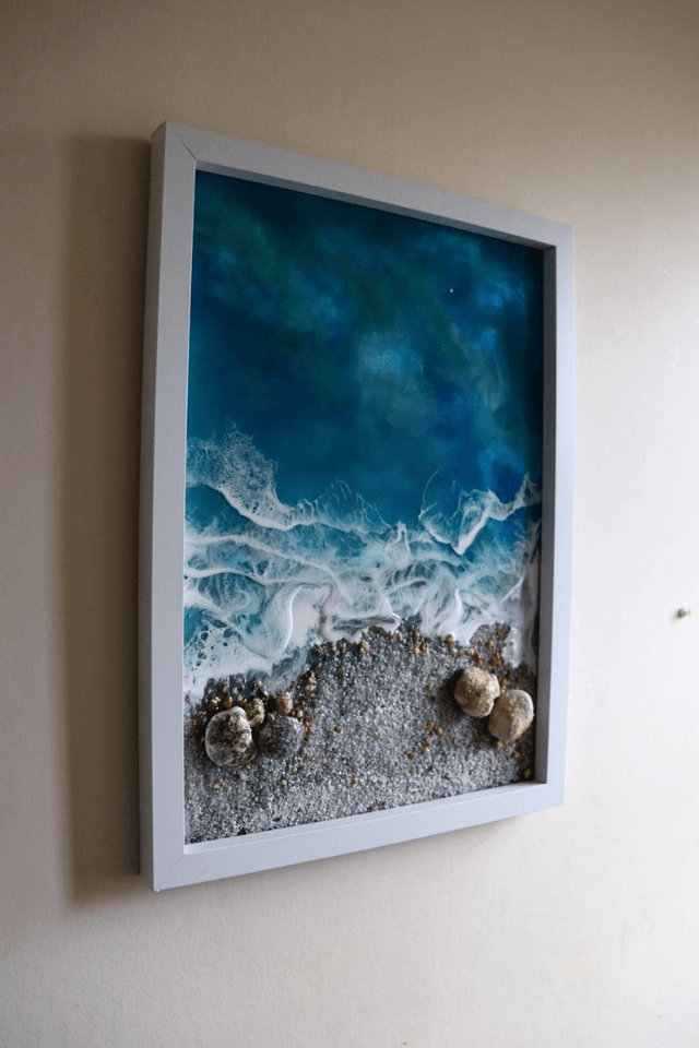 Beach Resin Art