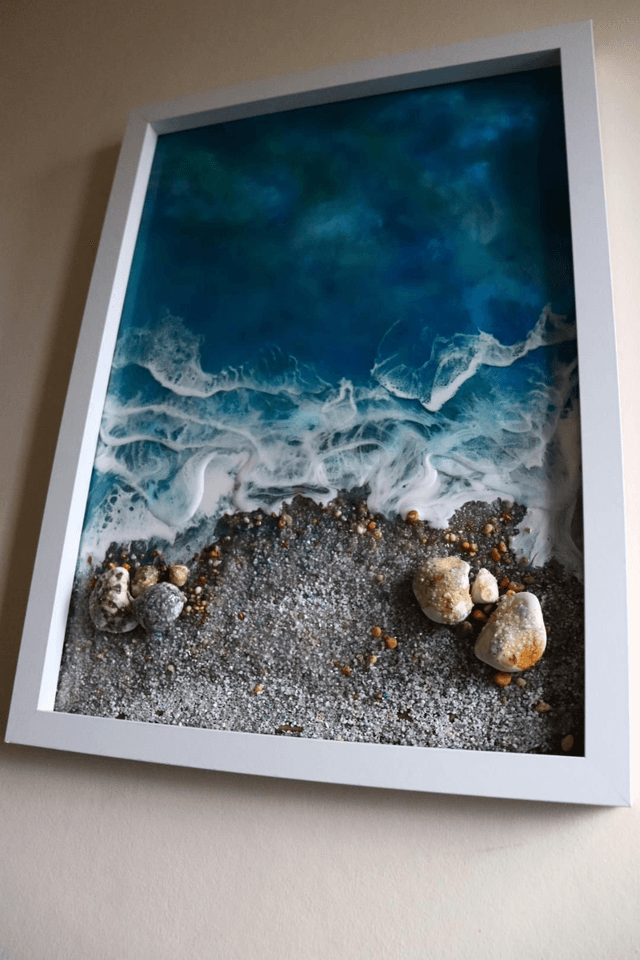 Beach Resin Art
