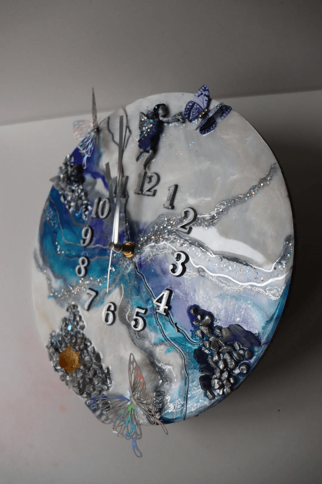 Fairy Resin Clock