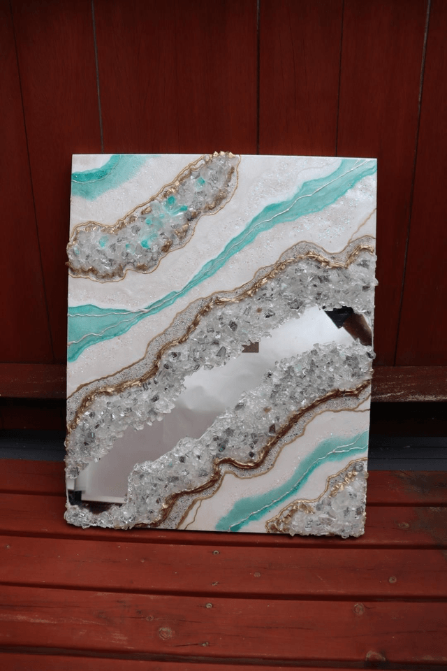 Sparkly Mint Fluorite Geode
