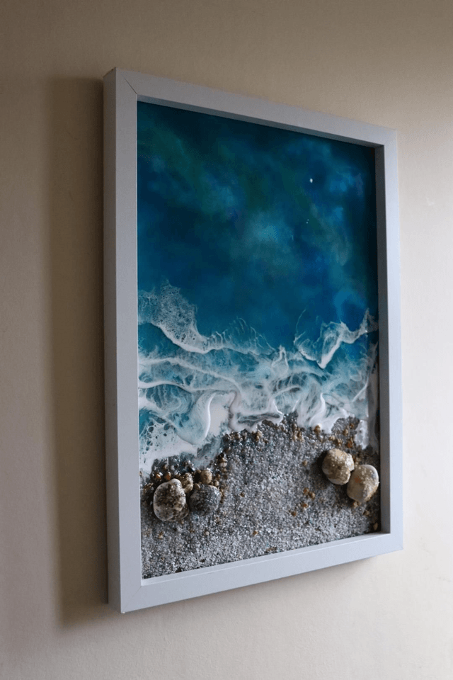 Beach Resin Art