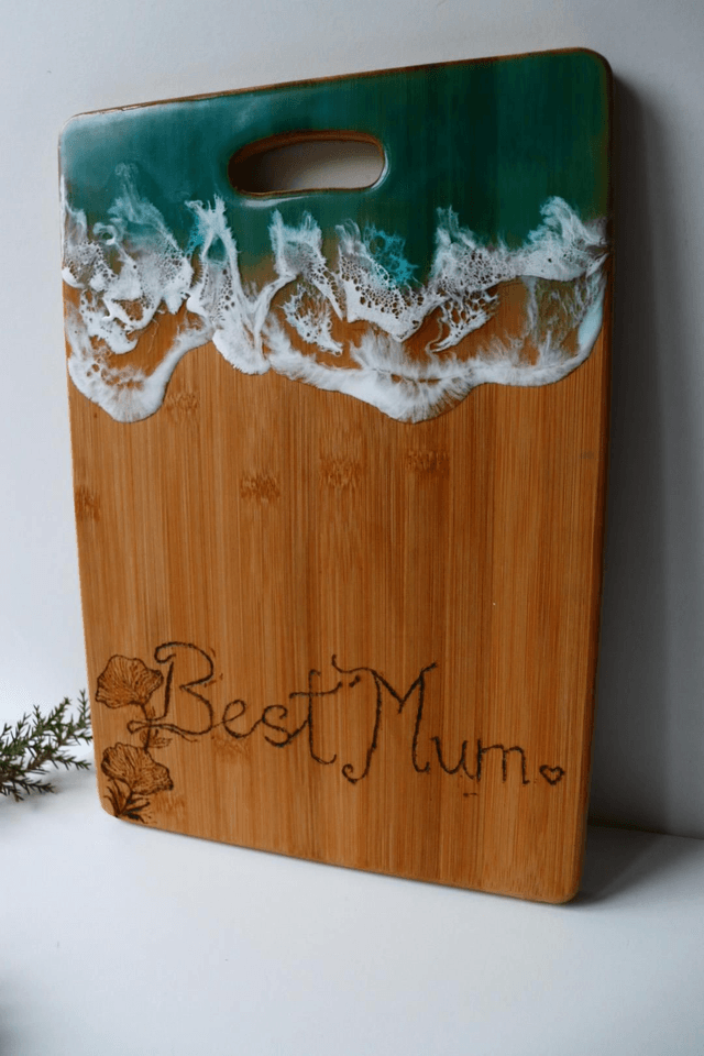 "Best Mum" Bamboo Chopping Board