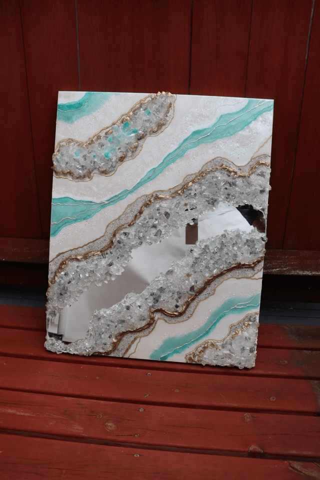 Sparkly Mint Fluorite Geode