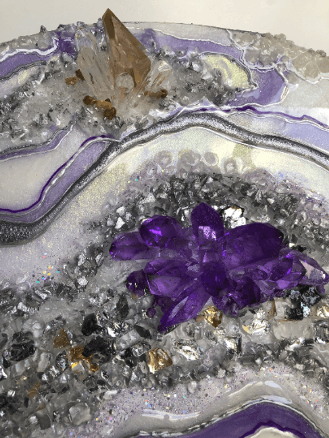 Amethyst Geode resin