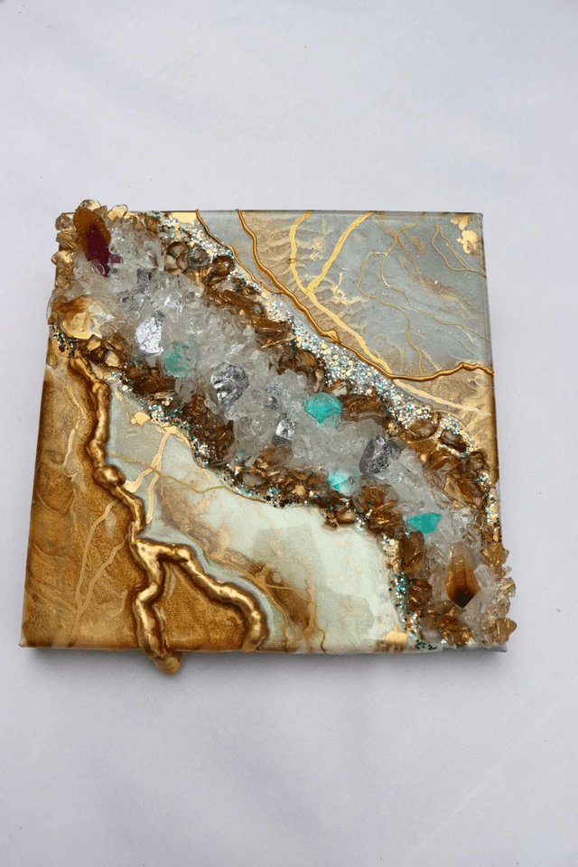 Gold Veins Geode