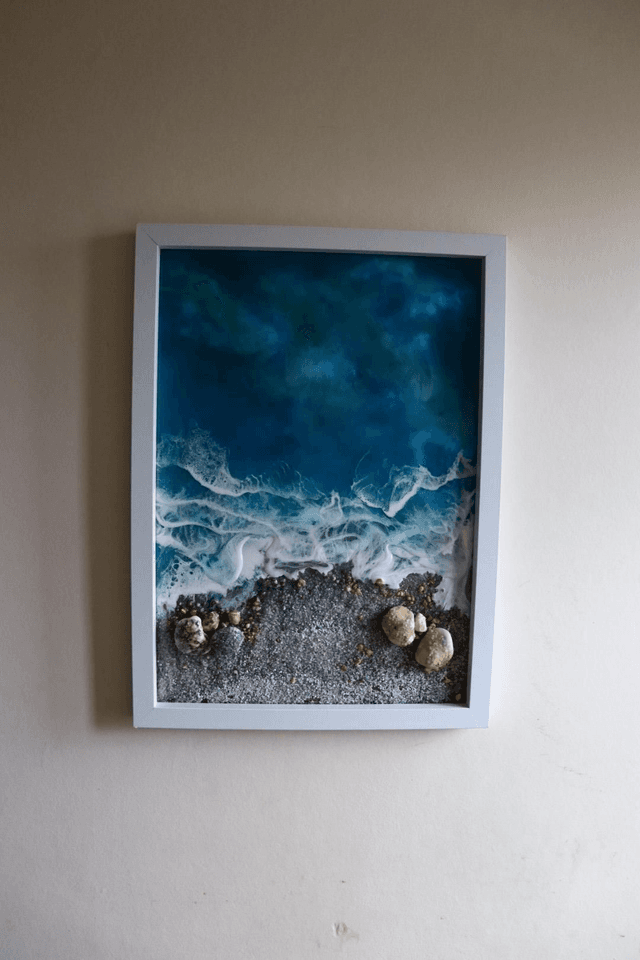Beach Resin Art